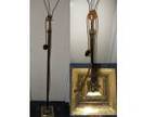 Antique brass standard lamp