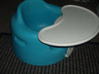 BUMBO blue baby seat with tray great item