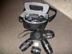 Canon 350D digital camers and 3 canon lenses
